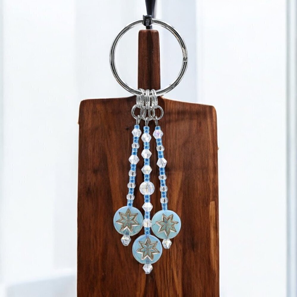Starry Night Keychain | Handmade - Picture 2 of 3